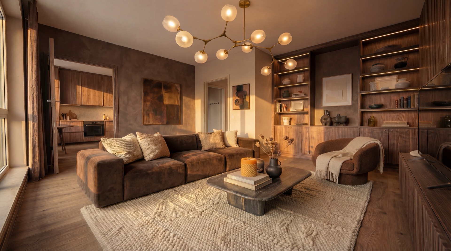 Warm Wood Apartment 

